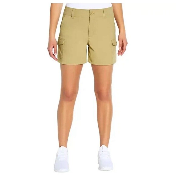 NEW- Eddie Bauer Ladies Cargo Pocket Short Size 14 Khaki - NWT MSRP $59 - Picture 2 of 16